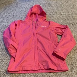 Girls Columbia Rain Jacket, Size Large (14-16)